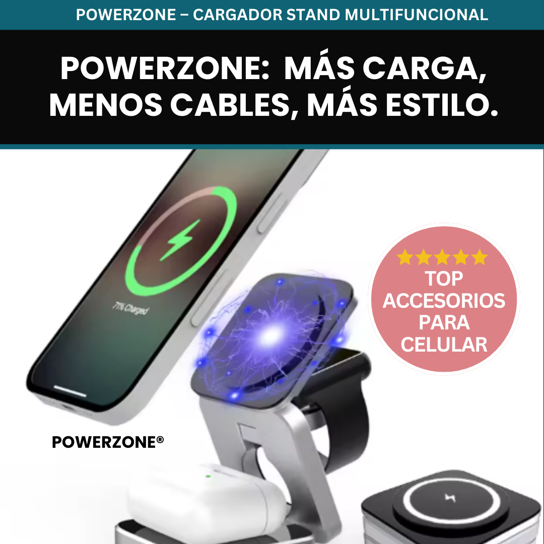 POWERZONE®:Adiós al desorden: un cargador para todo.