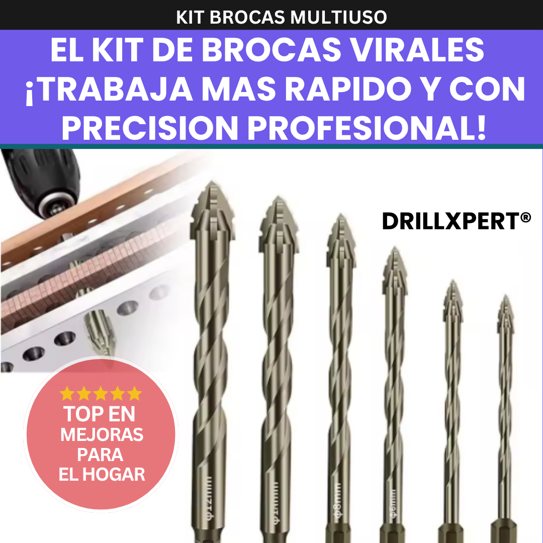 DrillXpert®: Corta, perfora y domina cualquier material! (INCLUYE 4 BROCAS)