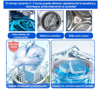Ciclo Puro®: ¡Lava tu lavadora sin esfuerzo! Pastillas efervescentes (INCLUYE 12)