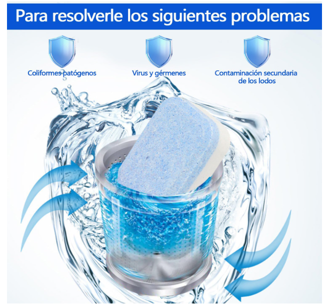 Ciclo Puro®: ¡Lava tu lavadora sin esfuerzo! Pastillas efervescentes (INCLUYE 12)
