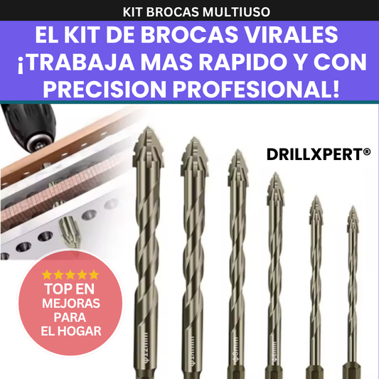 DrillXpert®: Corta, perfora y domina cualquier material! (INCLUYE 4 BROCAS)