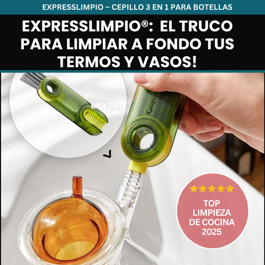 EXPRESSLIMPIO: Limpieza profunda en segundos sin esfuerzo.