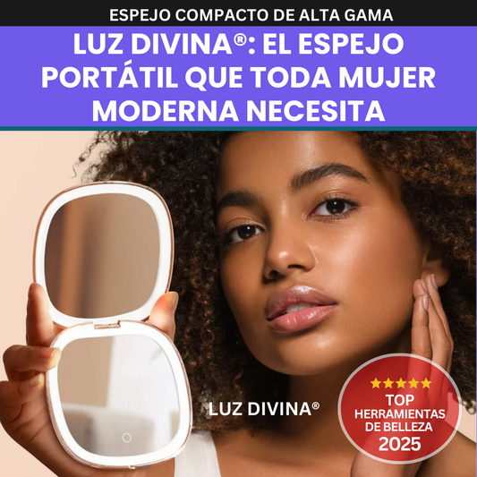 LUZ DIVINA®:Compacto, elegante y listo para tu bolso!