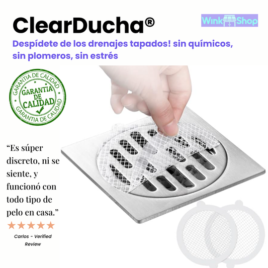 CLEARDUCHA®: Despídete de los drenajes tapados — sin químicos, sin plomeros, sin estrés